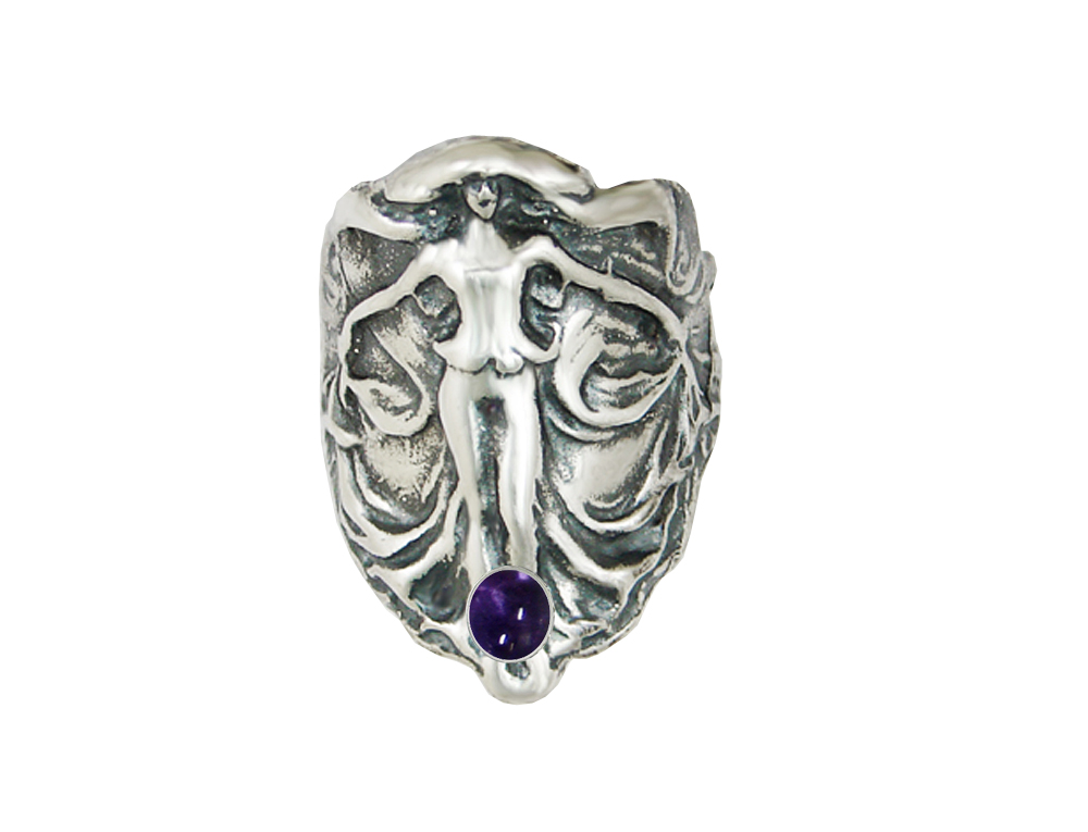 Sterling Silver First Lady of the Realm Ring With Iolite Size 5